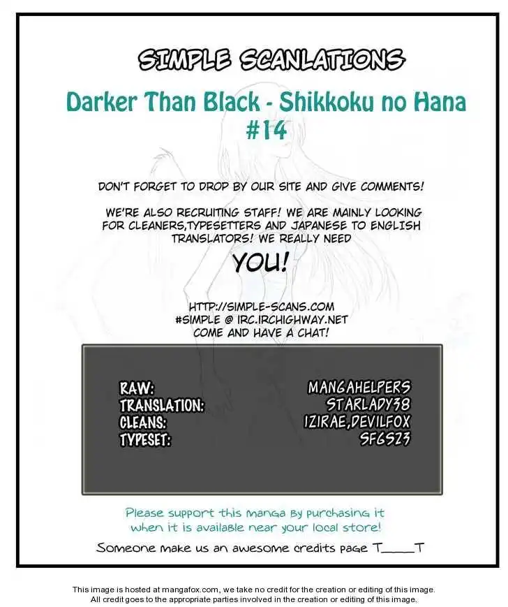 Darker Than Black: Shikkoku no Hana Chapter 14 1